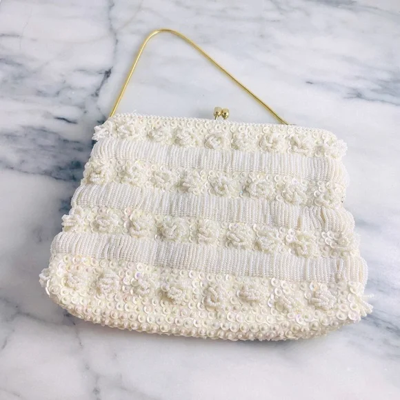 Vintage Hand Beaded Bag - Picture 1 of 5